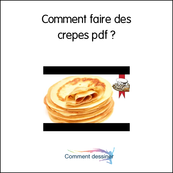 Comment faire des crepes pdf